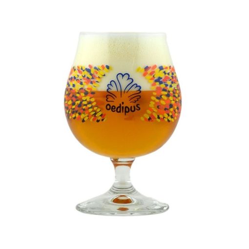 Oedipus origineel bierglas met voet 25cl
