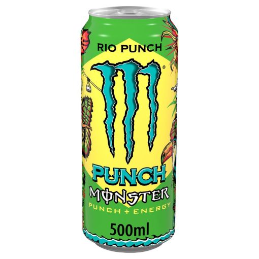 Monster Rio Punch Energy Drink 50cl – Tropische punch in tray van 12
