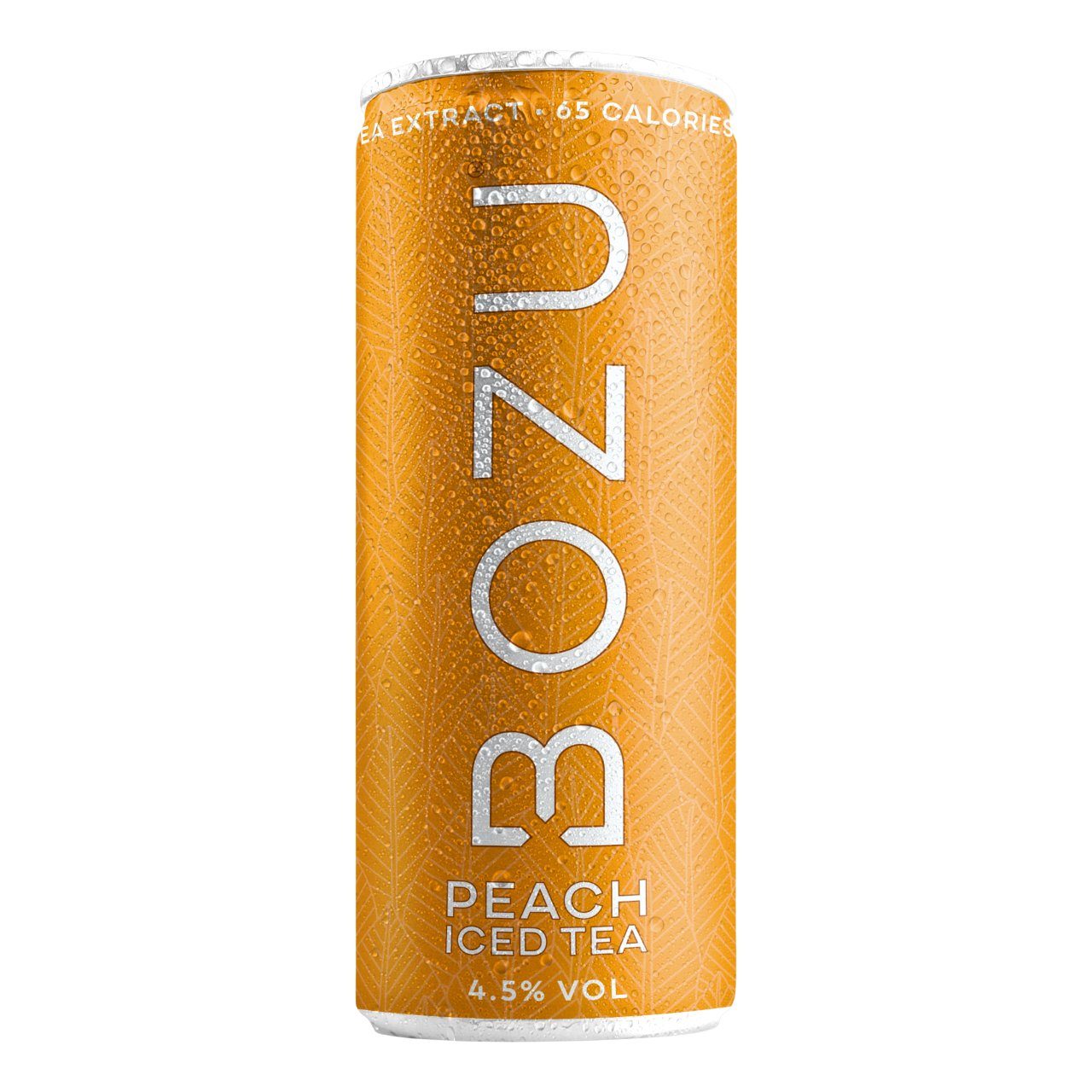 Bozu Iced Tea Peach 25cl – tray met 12 blikjes alcoholische ijsthee met perziksmaak