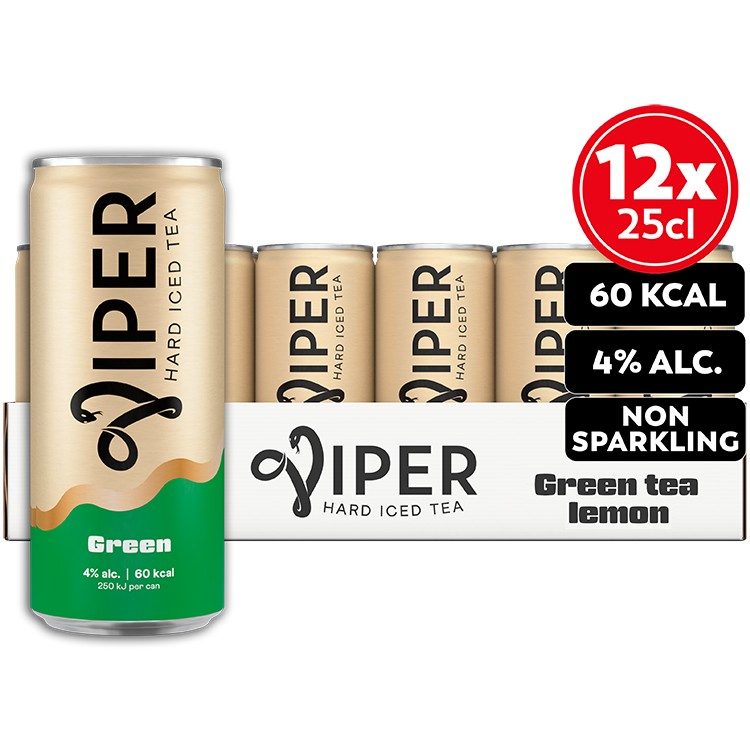 Viper Iced Green Hard Seltzer 25cl