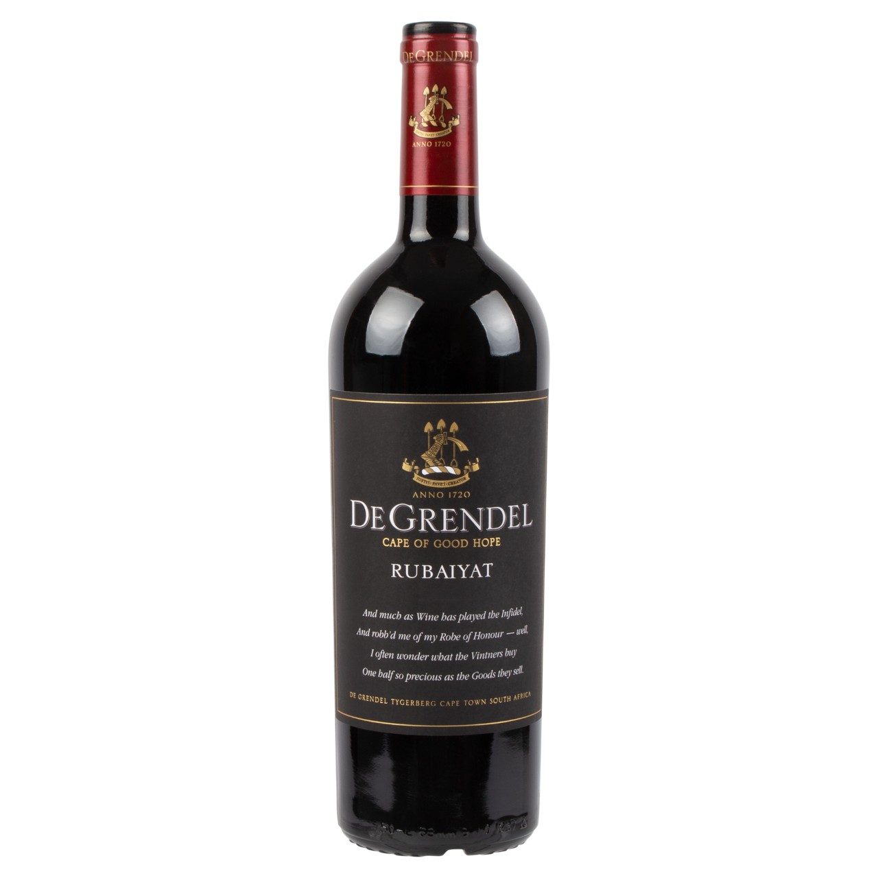 De Grendel Rubaiyat Rode Wijn 75cl – premium Zuid-Afrikaanse blend