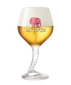Delirium Slurf Glas 25cl – bierglas met slurf-steel