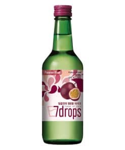 7 Drops Soju Passievrucht 360ml Koreaanse fruitsoju fles