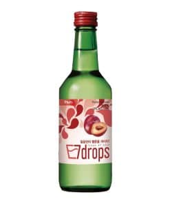 7 Drops Soju Pruimen 360ml Koreaanse fruitsoju fles