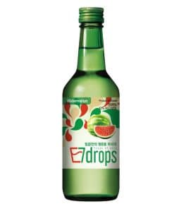 7 Drops Soju Watermeloen 360ml Koreaanse fruitsoju fles