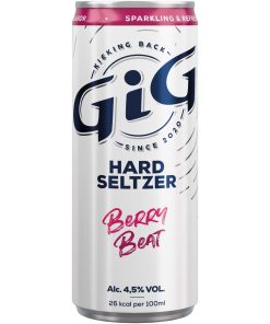 GIG Berry Beat Hard Seltzer 25cl hard seltzer blikjes tray 12 stuks