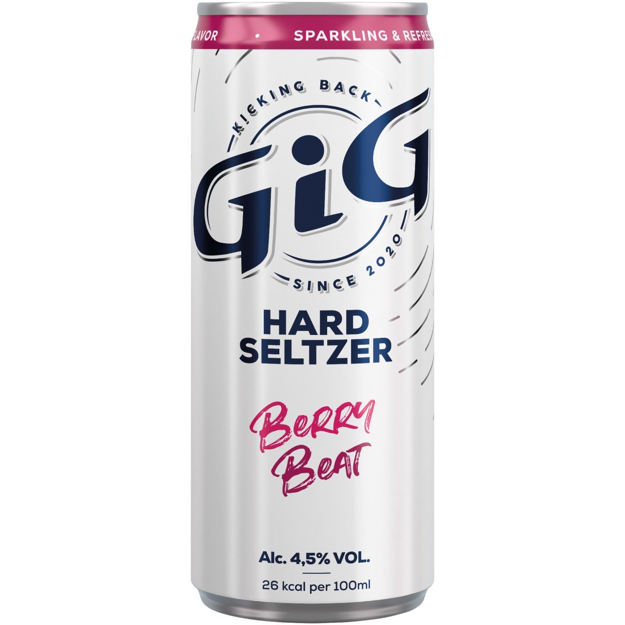 GIG Berry Beat Hard Seltzer 25cl hard seltzer blikjes tray 12 stuks