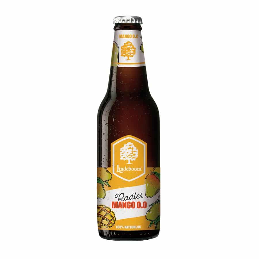 Lindeboom Radler Mango 0.0% alcoholvrij bier 30cl krat 12 stuks
