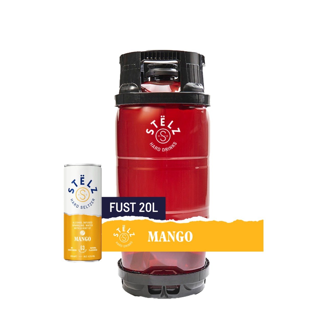 Stëlz Mango Hard Seltzer vat 20 liter