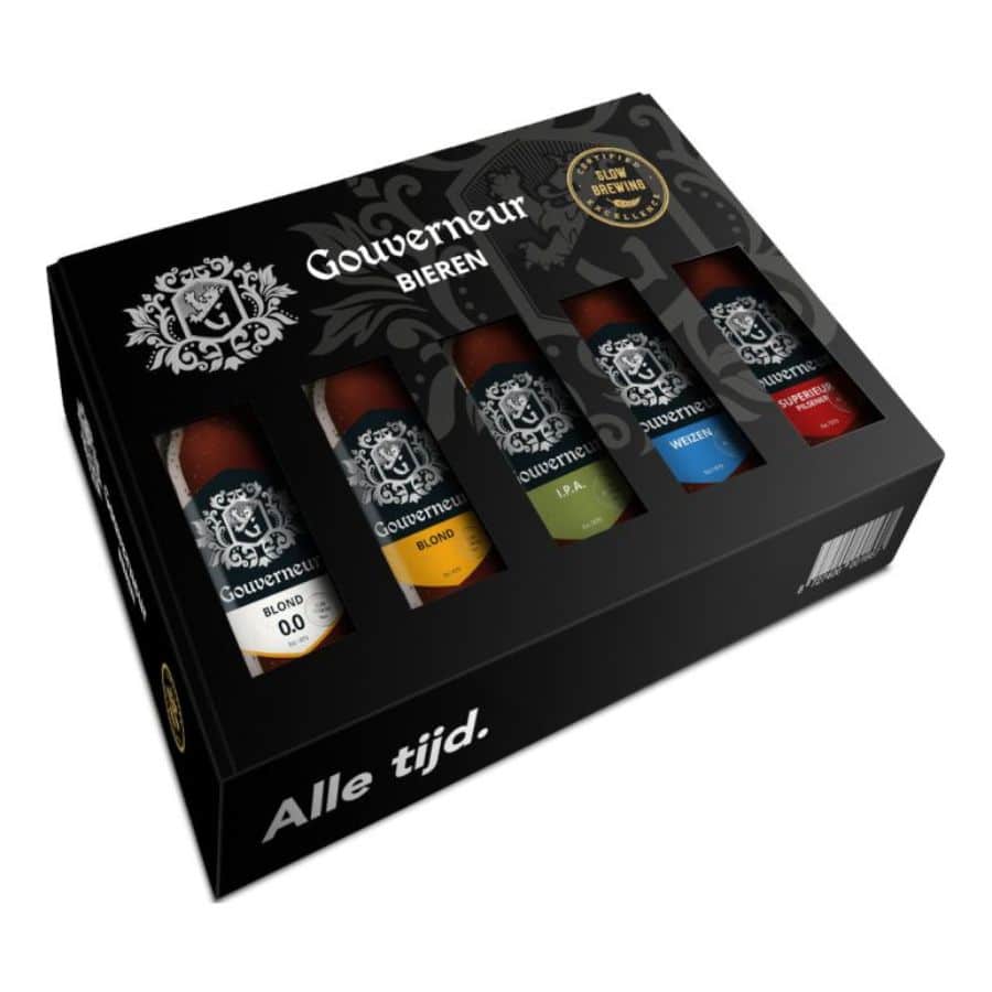 Gouverneur Bierpakket 5 Flesjes 30cl in Geschenkverpakking – Omdoos 6 stuks – 10,00