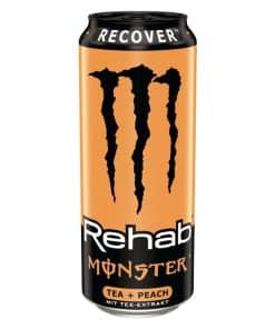 Monster Juiced Rehab Tea Peach 50cl Blikjes Tray 12 Stuks