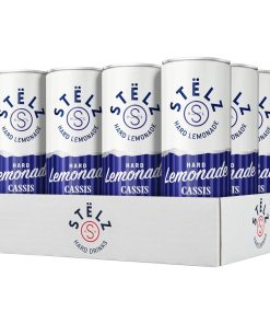 Stëlz Hard Lemonade Cassis Blikjes 25cl Tray
