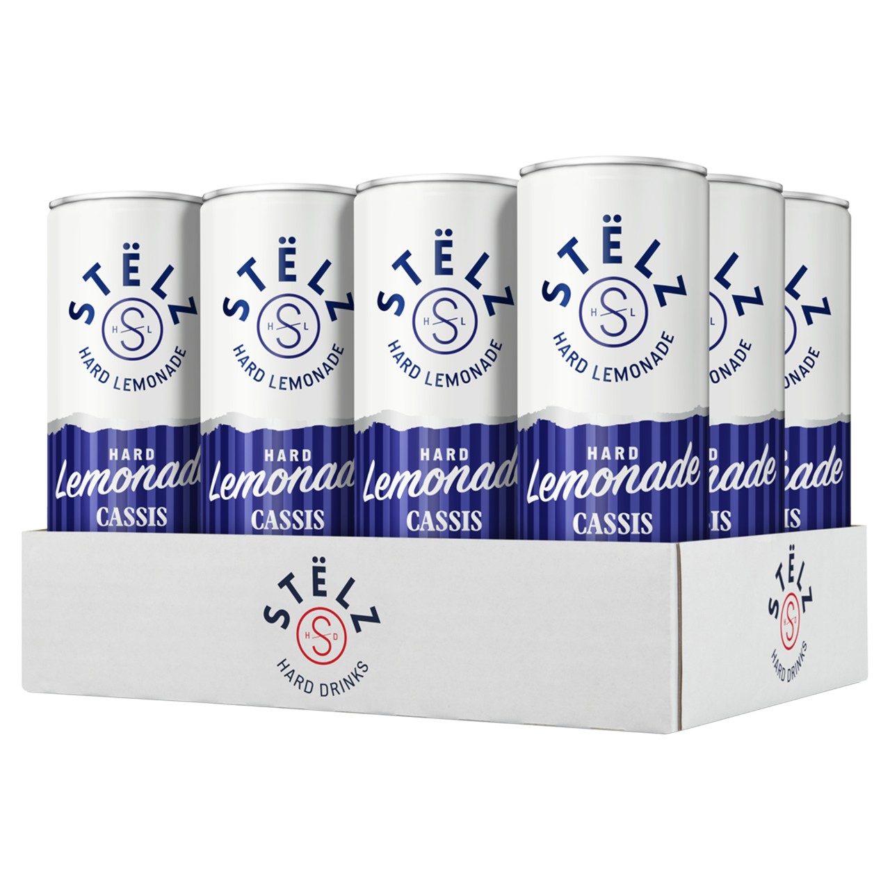 Stëlz Hard Lemonade Cassis Blikjes 25cl Tray