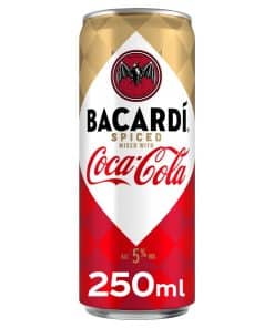 Bacardi Spiced Coca Cola Blikjes 25cl Tray 12 Stuks