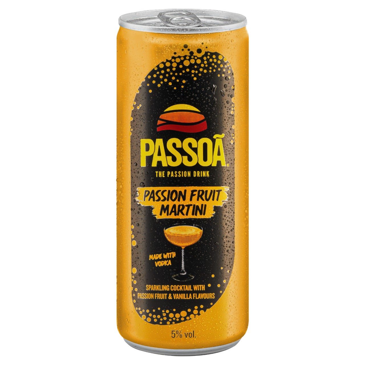 Passoa Passion Fruit Martini Blikjes 25cl Tray 12 Stuks (Pornstar Martini)