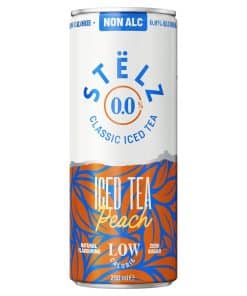 Stelz Iced Tea Peach 0.0% Blikjes 25cl Tray 12 Stuks