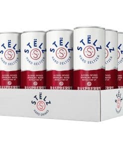 Stelz Raspberry 0.0 blikjes 25cl tray 12 stuks
