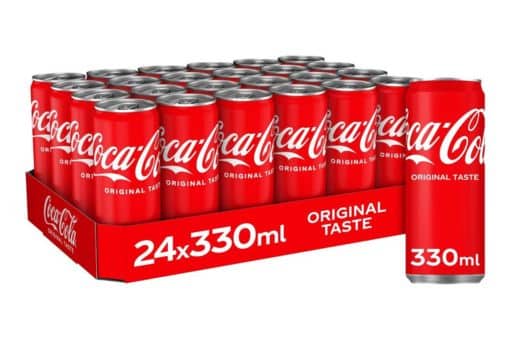 Coca Cola blikjes tray assortiment verschillende smaken 33clCoca Cola blikjes tray assortiment verschillende smaken 33cl
