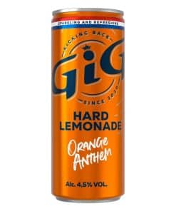 GIG Hard Orange Anthem Hard Seltzer 25cl Blikjes Tray 12 Stuks