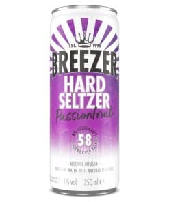 Bacardi Breezer Hard Seltzer Passionfruit 0.25 Liter Tray 12 Stuks