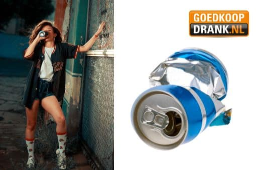 Frisdrank blikjes trays met Coca Cola Fanta Sprite en Lipton Ice Tea