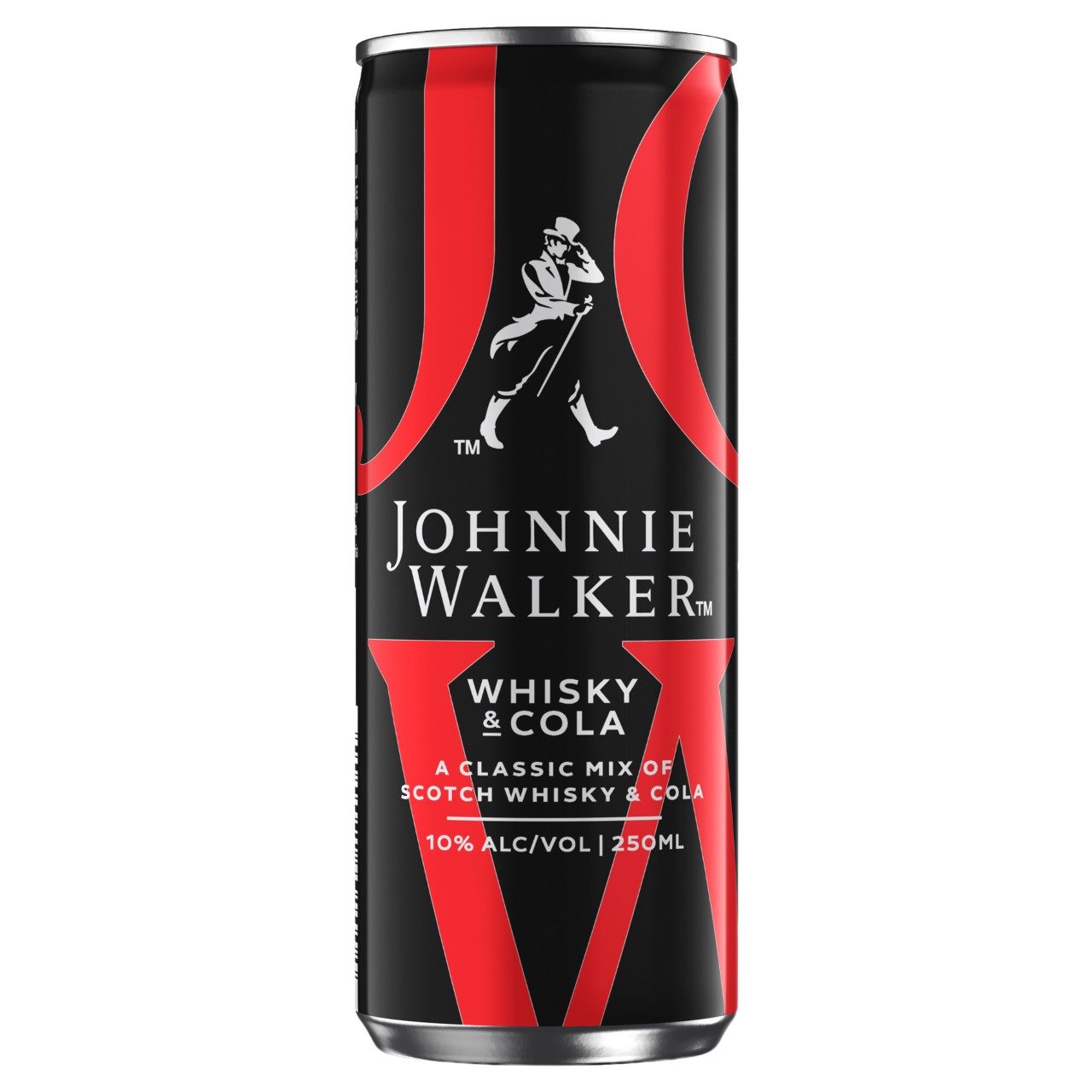 Johnnie Walker Whisky & Cola Blikje 25cl Tray 12 Stuks