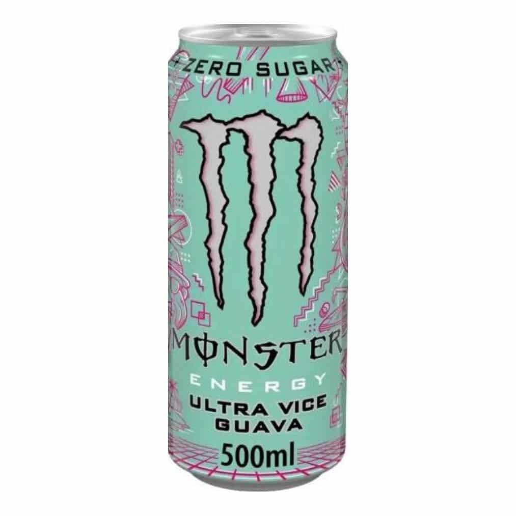 Ultra Vice Guava Zero Energy Drink 50cl Tray 12 Stuks