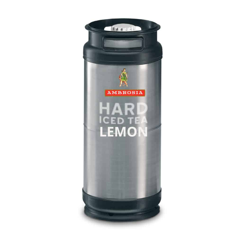 Ambrosia Hard Seltzer Iced Lemon 20 liter aluminium retourvat met bajonetkoppeling