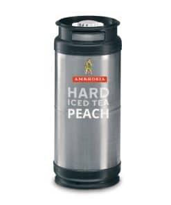 Ambrosia Hard Seltzer Iced Peach 20 liter aluminium vat met bajonetkoppeling