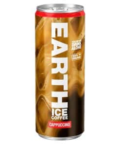 Earth IJskoffie Cappuccino blikjes 25cl tray 12 stuks